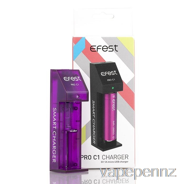 Efest PRO C1 1-Bay Smart Battery Charger VAPE NZ