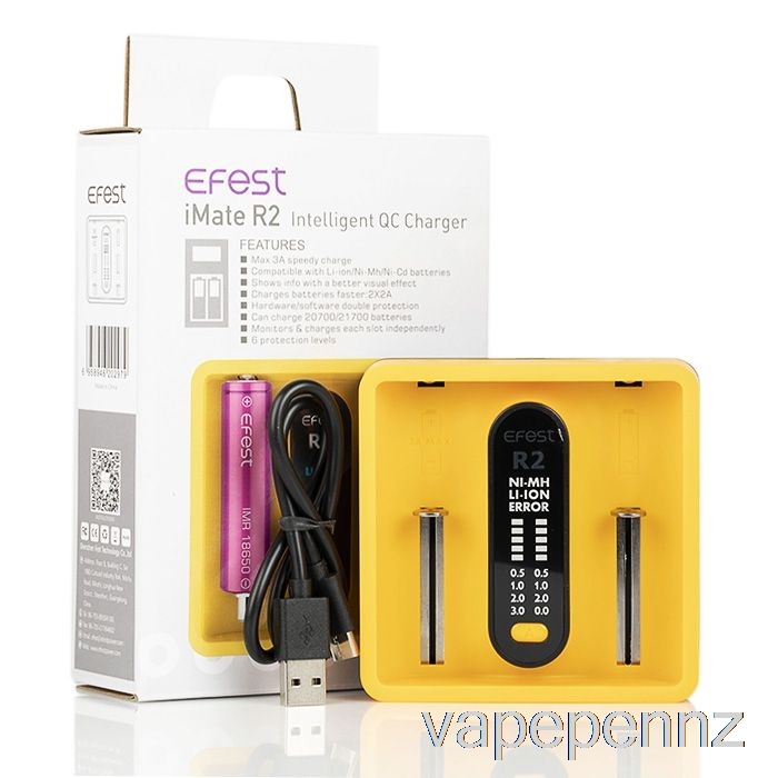 Efest iMATE R2 Intelligent QC Charger VAPE NZ